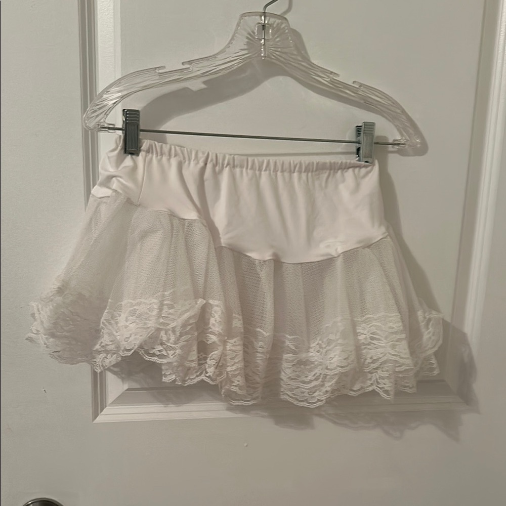 Spirit White tulle Mini Skirt underskirt